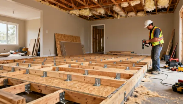 Residential renovation with new structural lumber