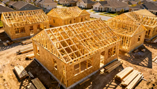 Residential home framing with engineered wood